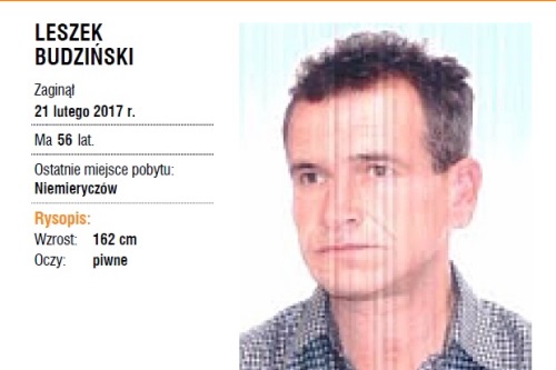 garwolin - Zaginšł Leszek Budziński