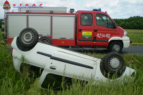 garwolin - Wypadek w Przyłęku. Dwie osoby w szpitalu