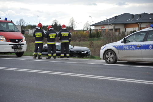 garwolin - Zderzenie audi i hondy w LipĂłwkach