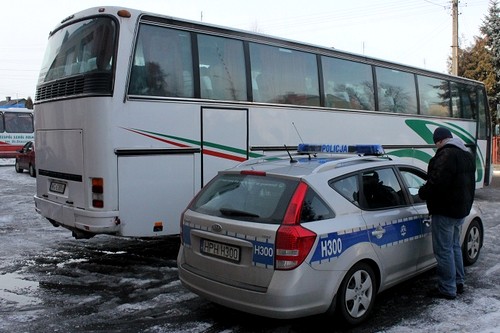 garwolin - Punkt kontrolny autokarĂłw w Garwolinie