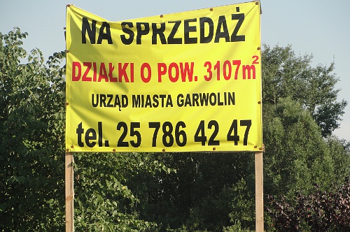 garwolin - Działka na sprzedaż bez wiedzy radnych